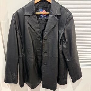 Classic Black Leather Jacket for Women